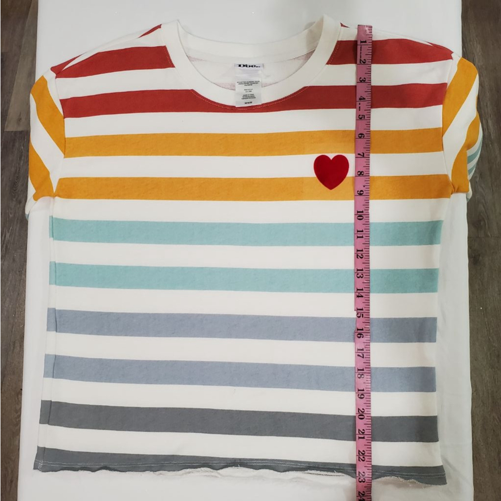 Women's Doe. Striped Sweatshirt Size M Multi-color - Picture 5 of 6